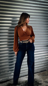 "ELIANA"HIGH RISE VIBRANT JEAN